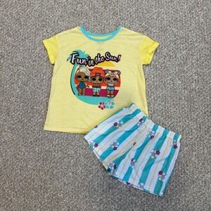 LOL Surprise! Girls' Yellow Fun in the Sun Pajama Set Size 8‎